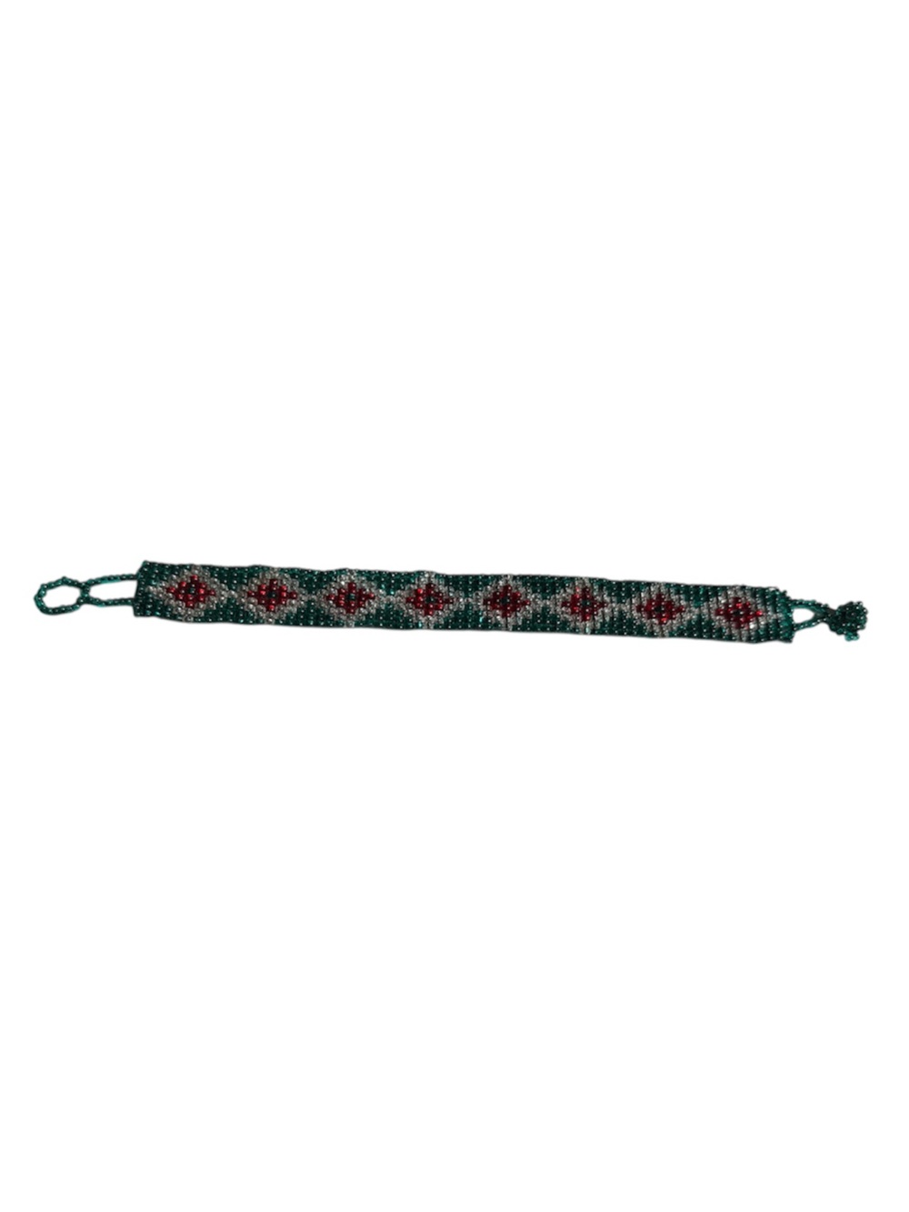 NATIVE AMERICAN BEADED HANDMADE BRACELET - Picture 2 of 4